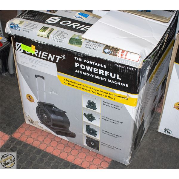 NEW ORIENT THE PORTABLE AIR MOVEMENT MACHINE