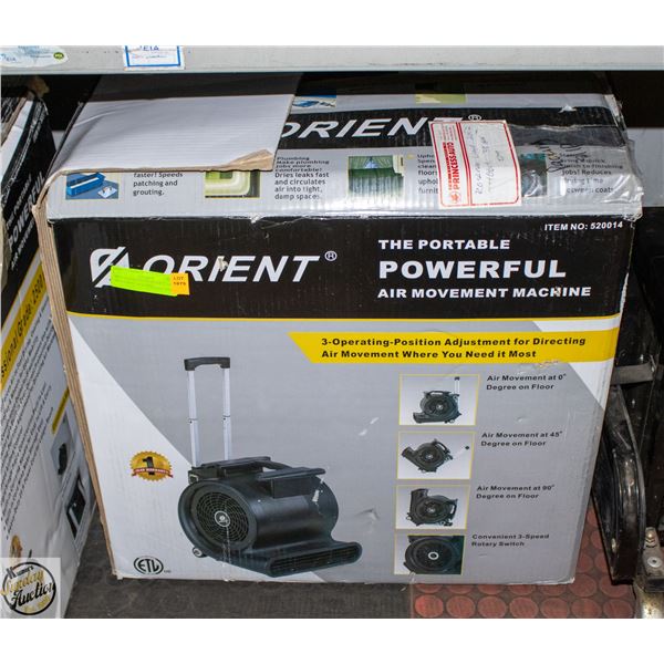 NEW ORIENT THE PORTABLE AIR MOVEMENT MACHINE