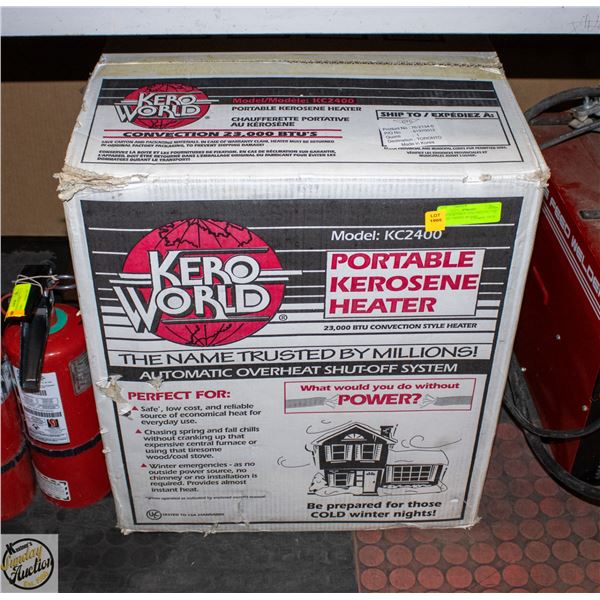 NEW PORTABLE KEROSEN HEATER IN BOX MODEL KC2400