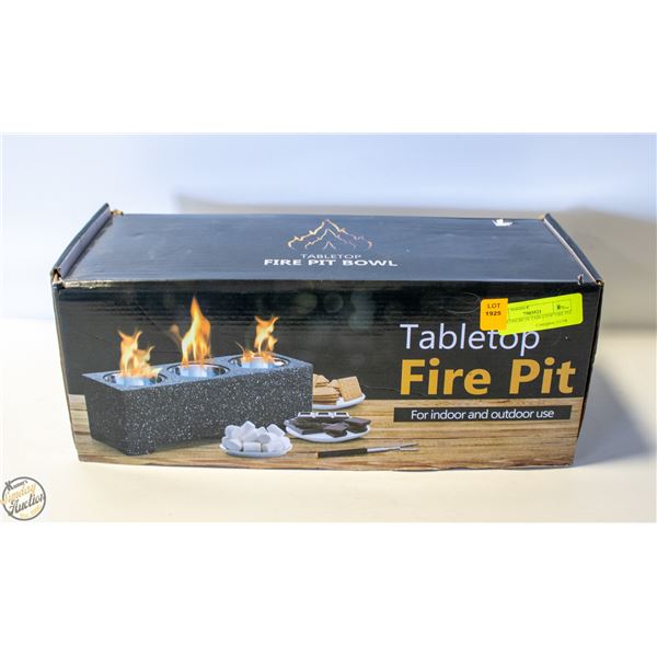 NEW CONCRETE TABLETOP FIRE PIT,