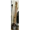 Image 1 : 5 WOODEN HANDLES ICE CHIPPERS WITH METAL BUCKET