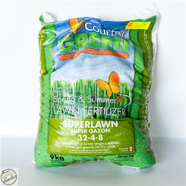 COUNTRY GREEN 32-4-8 LAWN FERTILIZER+IRON