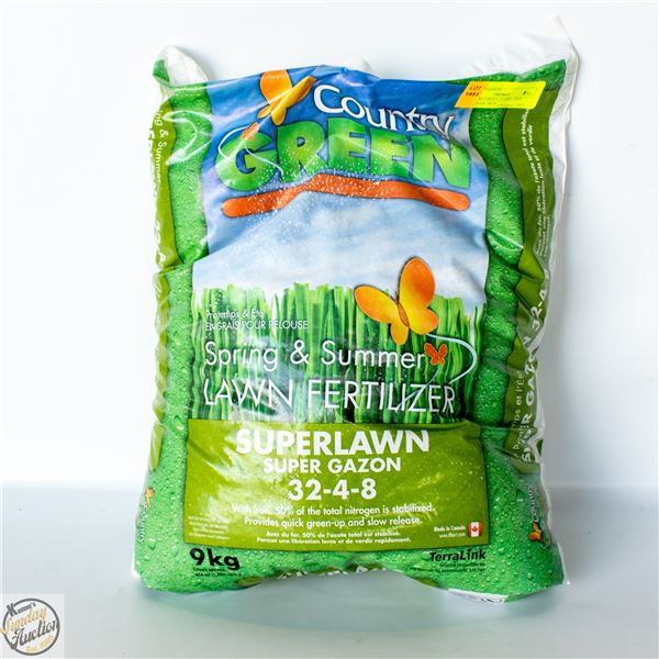 COUNTRY GREEN 32-4-8 LAWN FERTILIZER+IRON