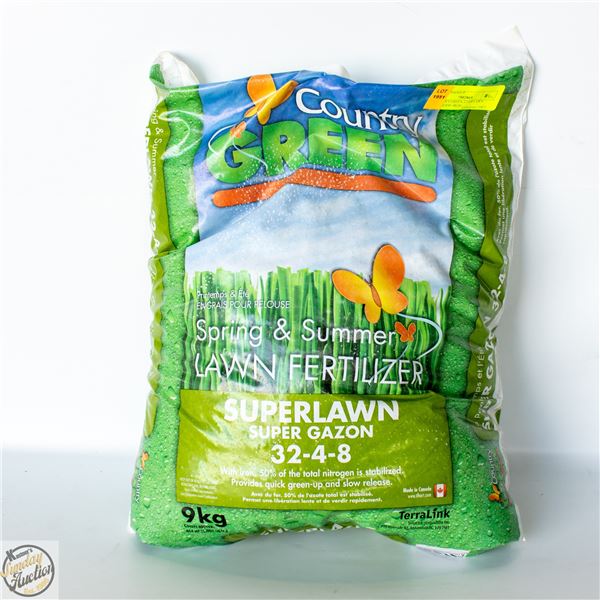 COUNTRY GREEN 32-4-8 LAWN FERTILIZER+IRON