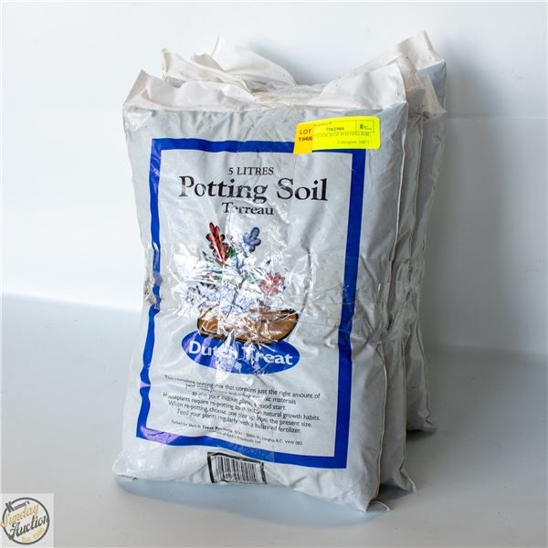 5 BAGS 5 L EACH OF POTTING SOIL