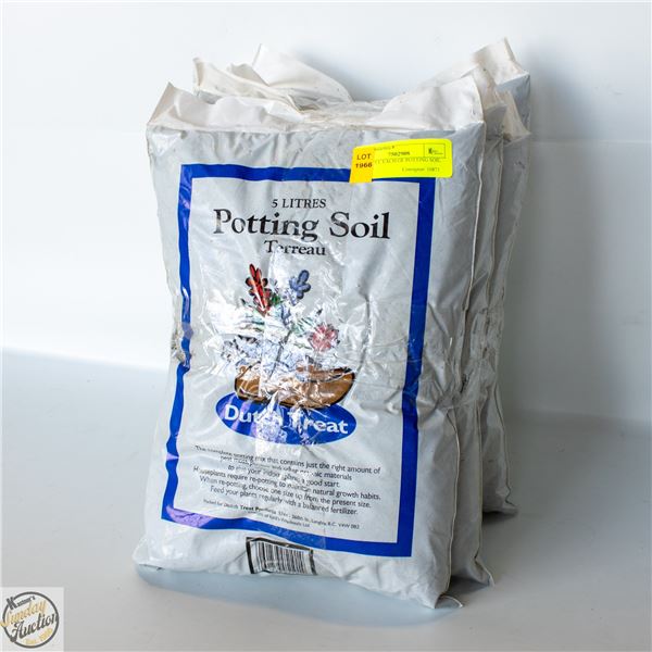 5 BAGS 5 L EACH OF POTTING SOIL
