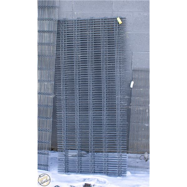 SET OF THREE 64" X 25" CARBON STEEL SCREENS