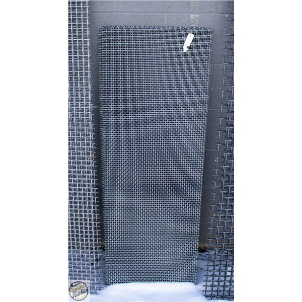 SET OF THREE 48" X 17" CARBON STEEL SCREENS