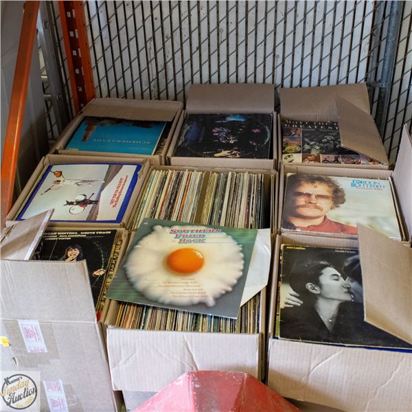 PALLET OF RECORDS: ROCK, POP, COUNTRY & MORE