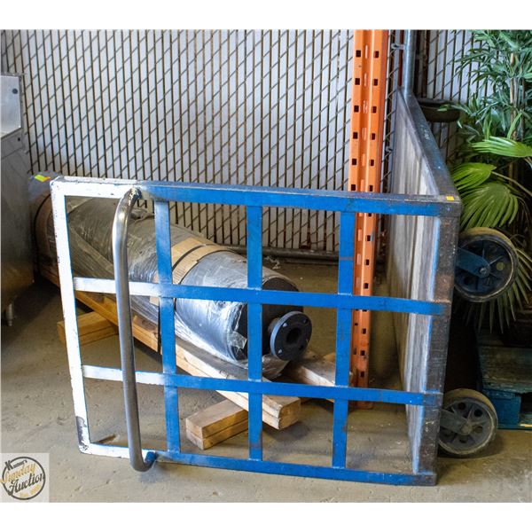 HEAVY DUTY PUSH CART - NEEDS WHEEL BEARINGS