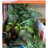 Image 1 : PALLET OF FAUX PLANTS INCLUDES BAMBOO TREE