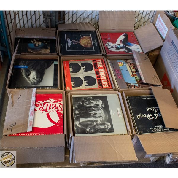 PALLET OF RECORDS: ROCK, POP, COUNTRY & MORE