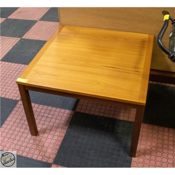 SOLID TEAK TABLE 29.5" X 29.5" X 18"