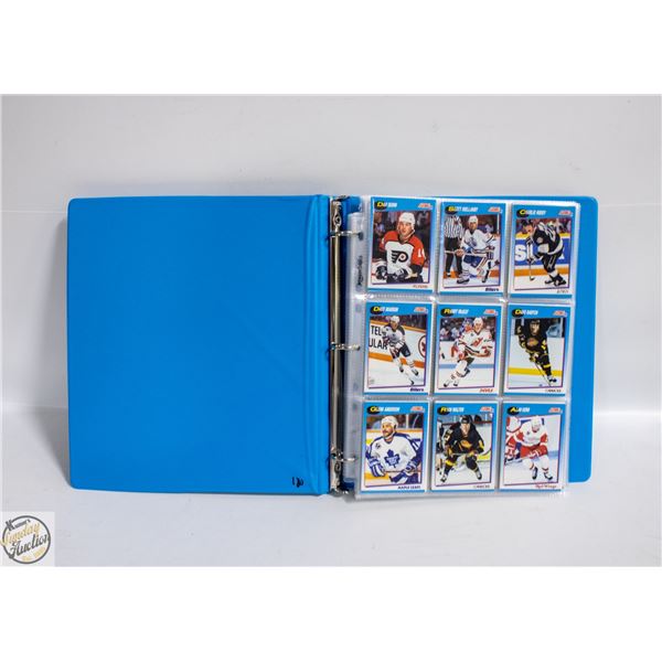 BINDER WITH 180 HOCKEY CARDS