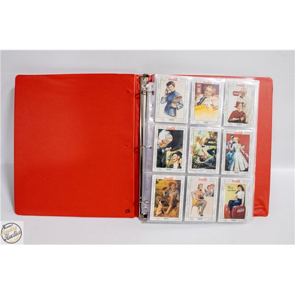 BINDER WITH 120 COCA - COLA CARDS