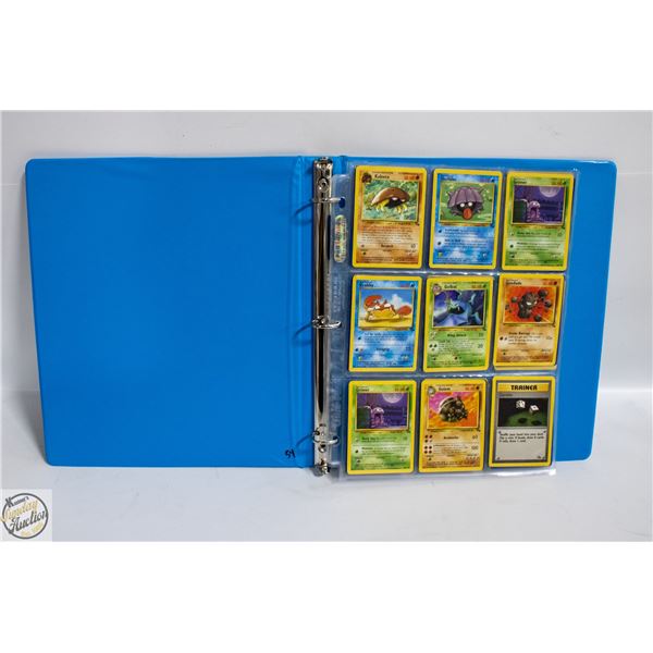 BINDER WITH 54 POKEMON CARDS 1990'S