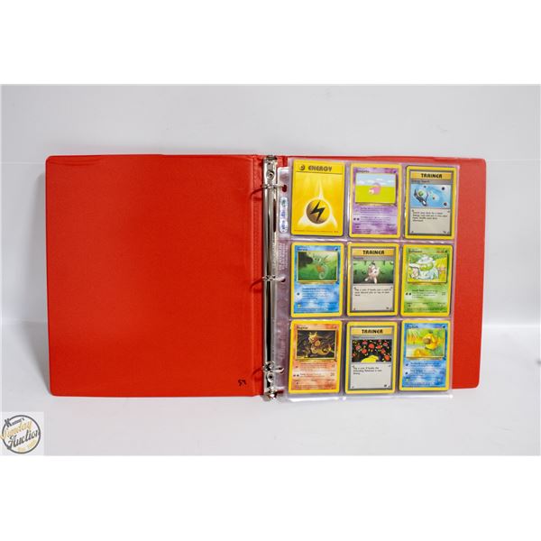 BINDER WITH 54 POKEMON CARDS 1990'S