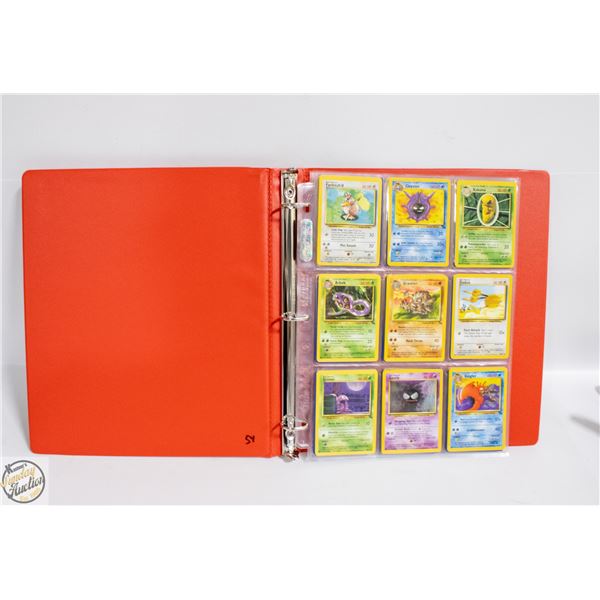 BINDER WITH 54 POKEMON CARDS 1990'S