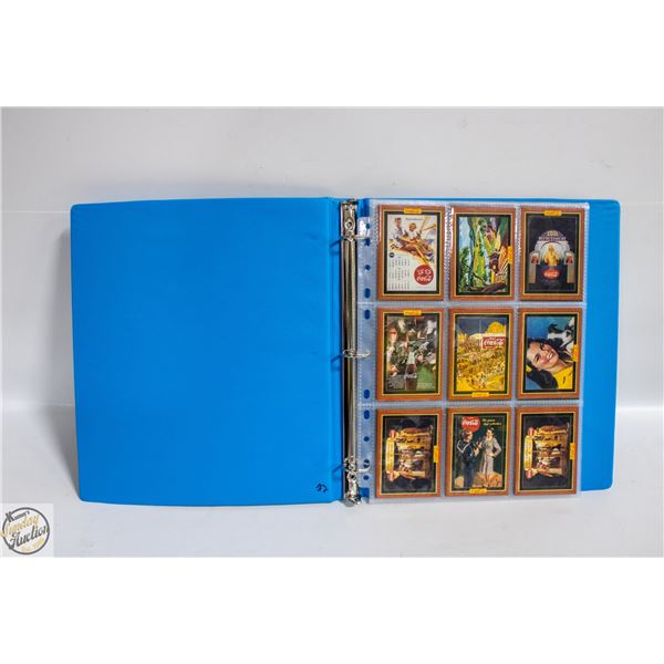 BINDER WITH 72 COCA - COLA CARDS