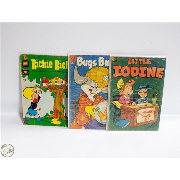 LOT OF 3 VINTAGE 10 CENT COMIC BOOKS