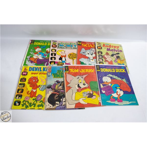 LOT OF 8 VINTAGE 20 CENT COMIC BOOKS