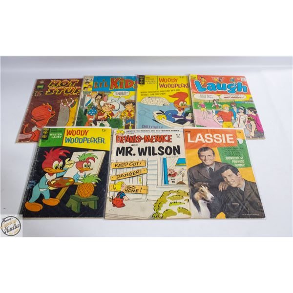 LOT OF 7 VINTAGE 15 CENT COMIC BOOKS