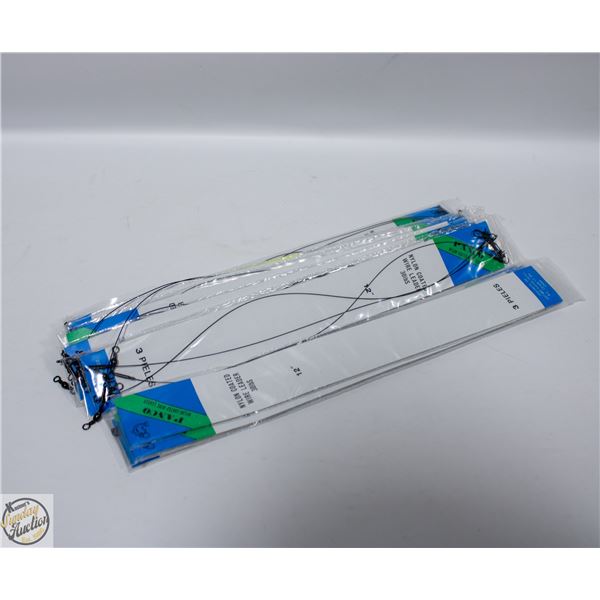 12PKS OF 3X12” NYLON COATED WIRE LEADERS