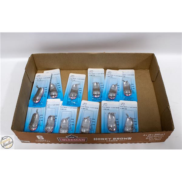 12 X SALMON/ PIKE FISHING LURES 307-55