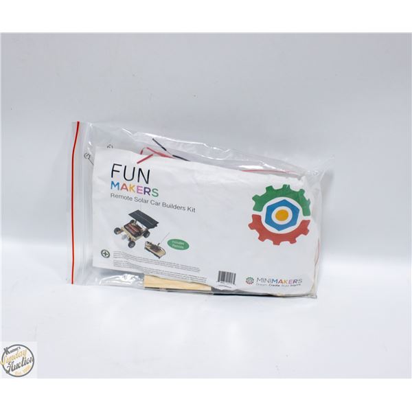 REMOTE SOLAR POWERED CAR BUILDERS KIT