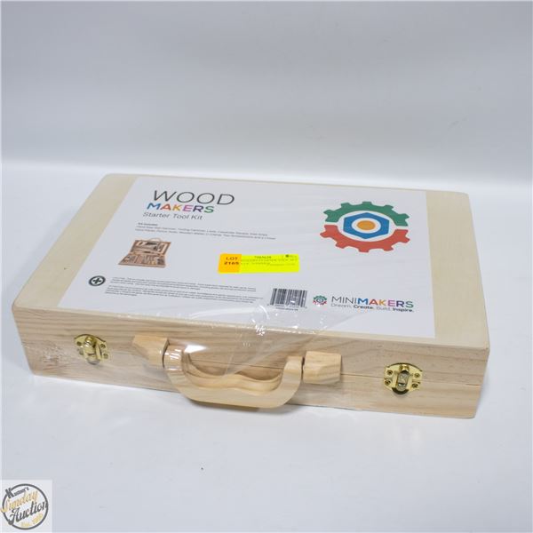 WOODMAKERS STARTER TOOL SET HAND SAW, HAMMER,