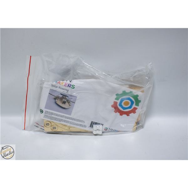 SOLAR POWERED ROW BOAT WOODEN CRAFT KIT
