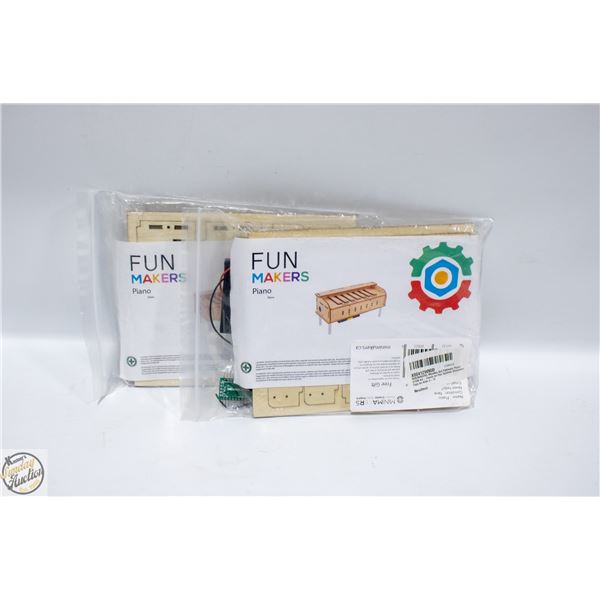 2 PIANO FUNMAKERS WOODEN CRAFT MAKING KITS