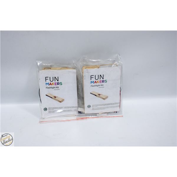 2 X FLASHLIGHT MAKING KITS