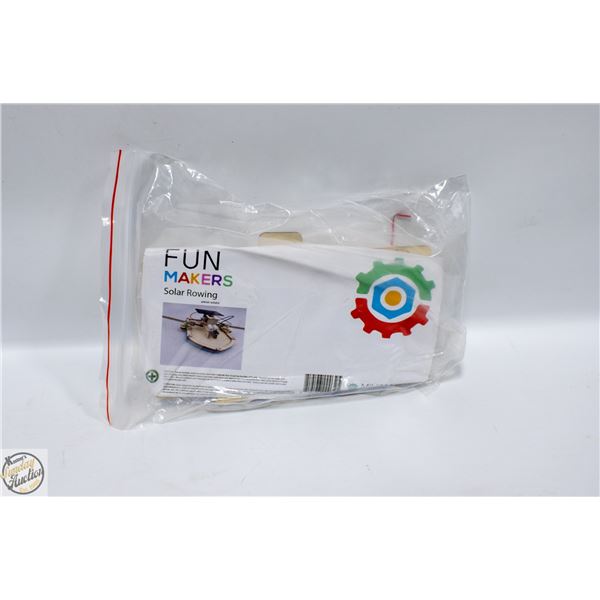 SOLAR POWERED ROW BOAT WOODEN CRAFT KIT