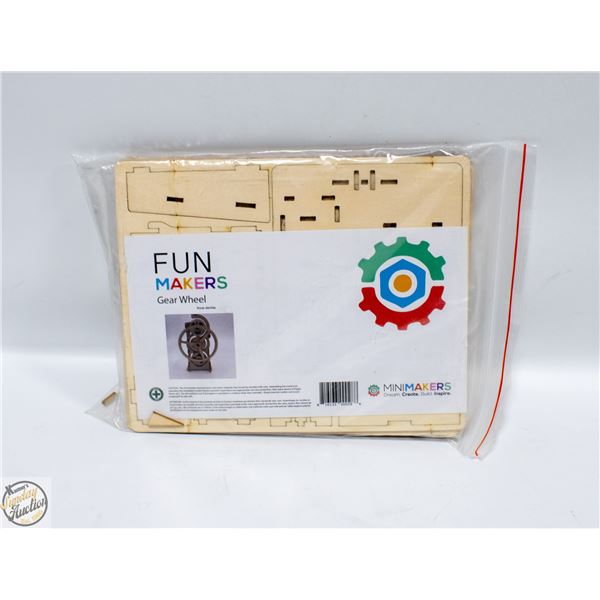 GEAR WHEEL WOODEN FINMAKERS CRAFT KIT