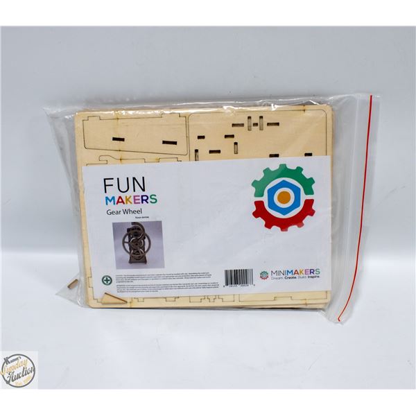 GEAR WHEEL WOODEN FINMAKERS CRAFT KIT