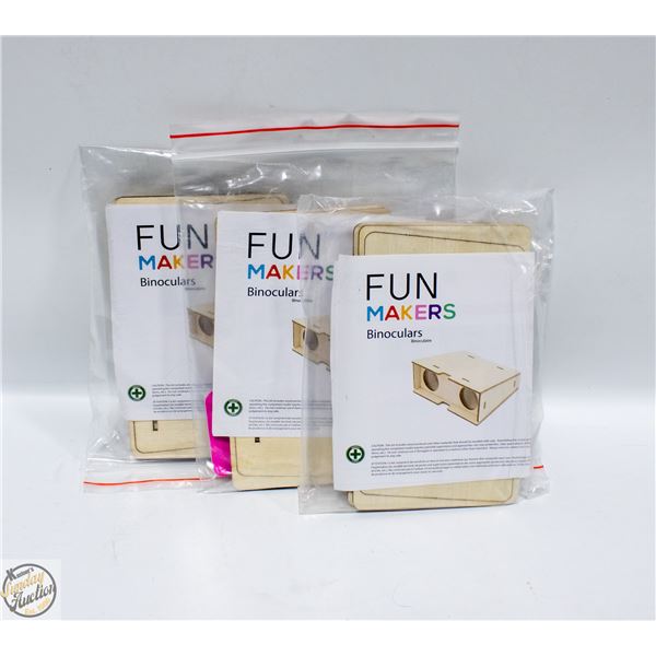 3 X BINOCULARS CRAFT MAKING KITS