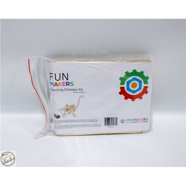 WALKING DINOSAUR WOODEN CRAFT MAKING KIT WITH