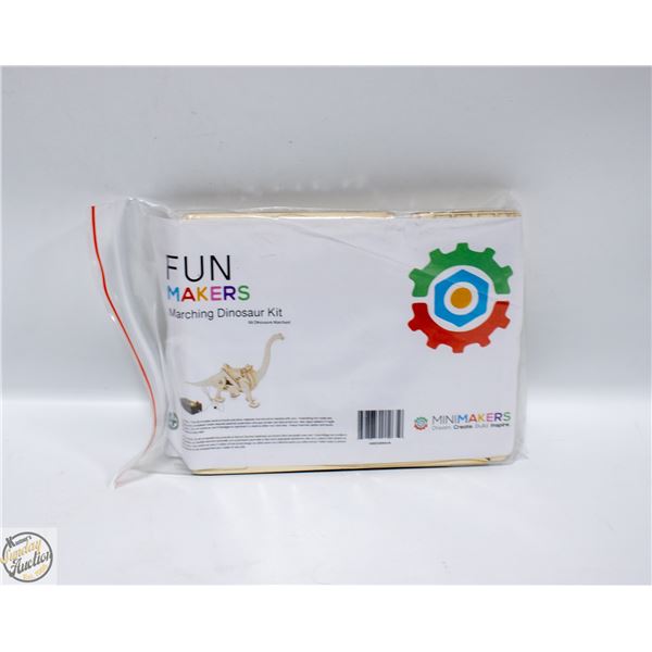 WALKING DINOSAUR WOODEN CRAFT MAKING KIT WITH