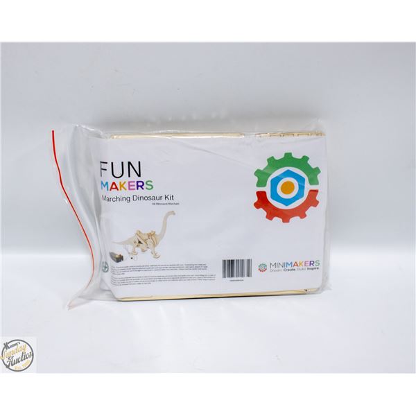 WALKING DINOSAUR WOODEN CRAFT MAKING KIT WITH