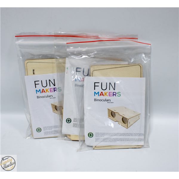 3 X BINOCULARS CRAFT MAKING KITS