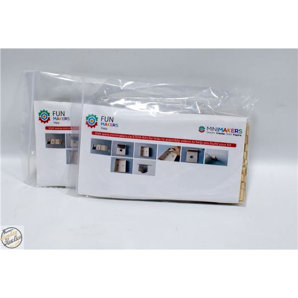 2 AFRICAN THUMB PIANOS HARP WOODEN CRAFT MAKING