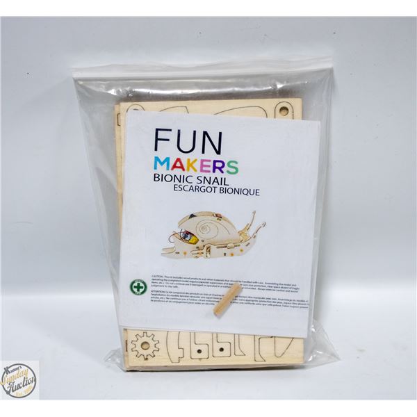 BIONIC SNAIL (ESCARGOT) W/MOTOR WOODEN CRAFT-