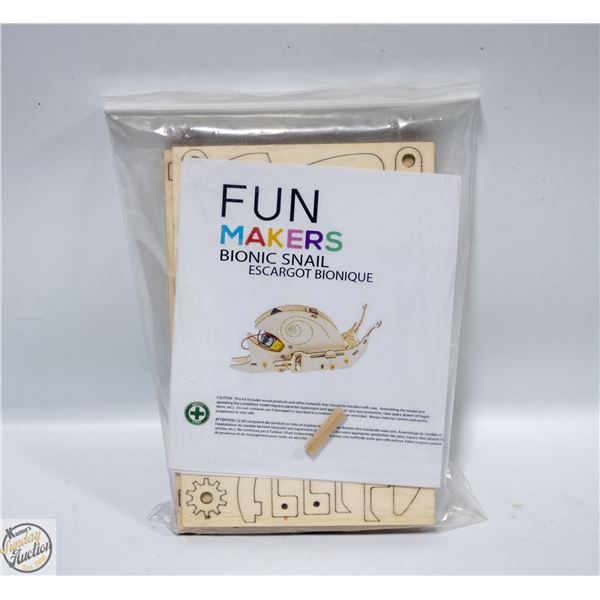 BIONIC SNAIL (ESCARGOT) W/MOTOR WOODEN CRAFT-
