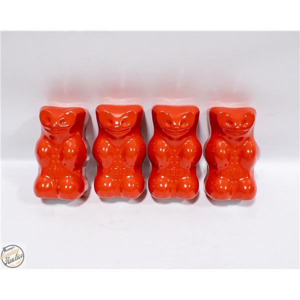 4 HARIBO GOLDBEARS GUMMI CANDY+COLLECTORS’ TINS