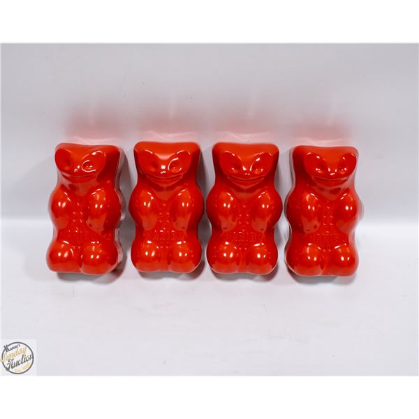 4 HARIBO GOLDBEARS GUMMI CANDY+COLLECTORS’ TINS