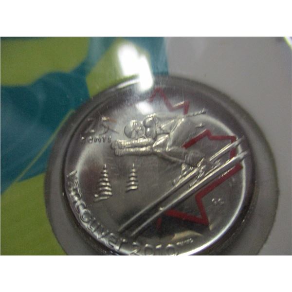 2010 VANCOUVER ALPINE SKIINING MINT SEALED QUARTER