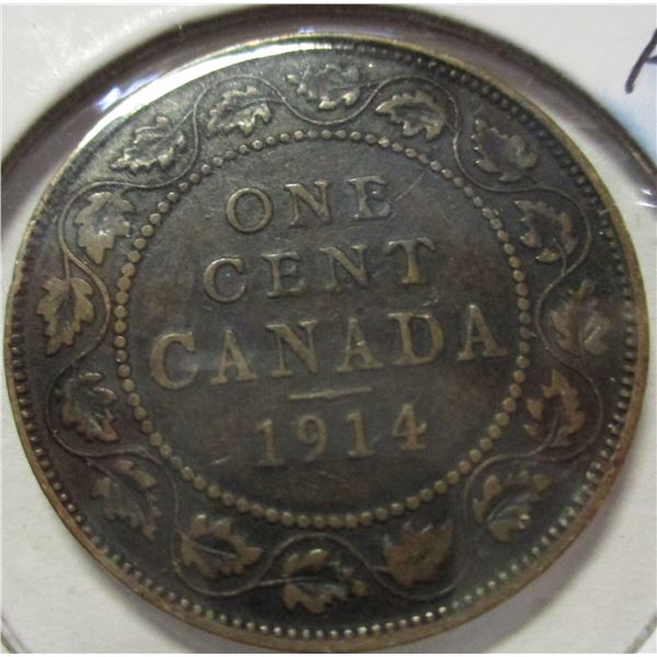1914 CANADA KING KING GEORGE V PENNY TOKEN