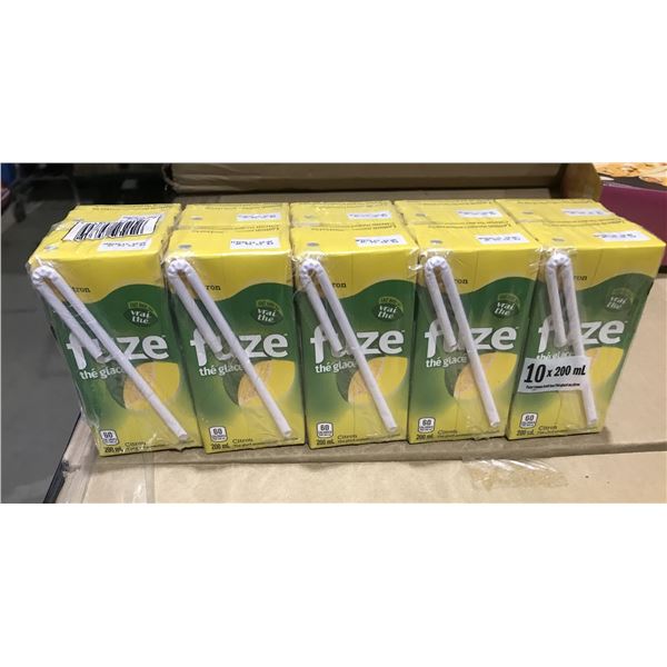SHELF PULLS (AS IS):  FRUZ LEMON ICE TEA (10 CARTONS) - BUNDLE