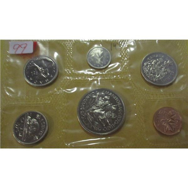1970 PROOF CANADA MANITOBA MINT SEALED COIN SET